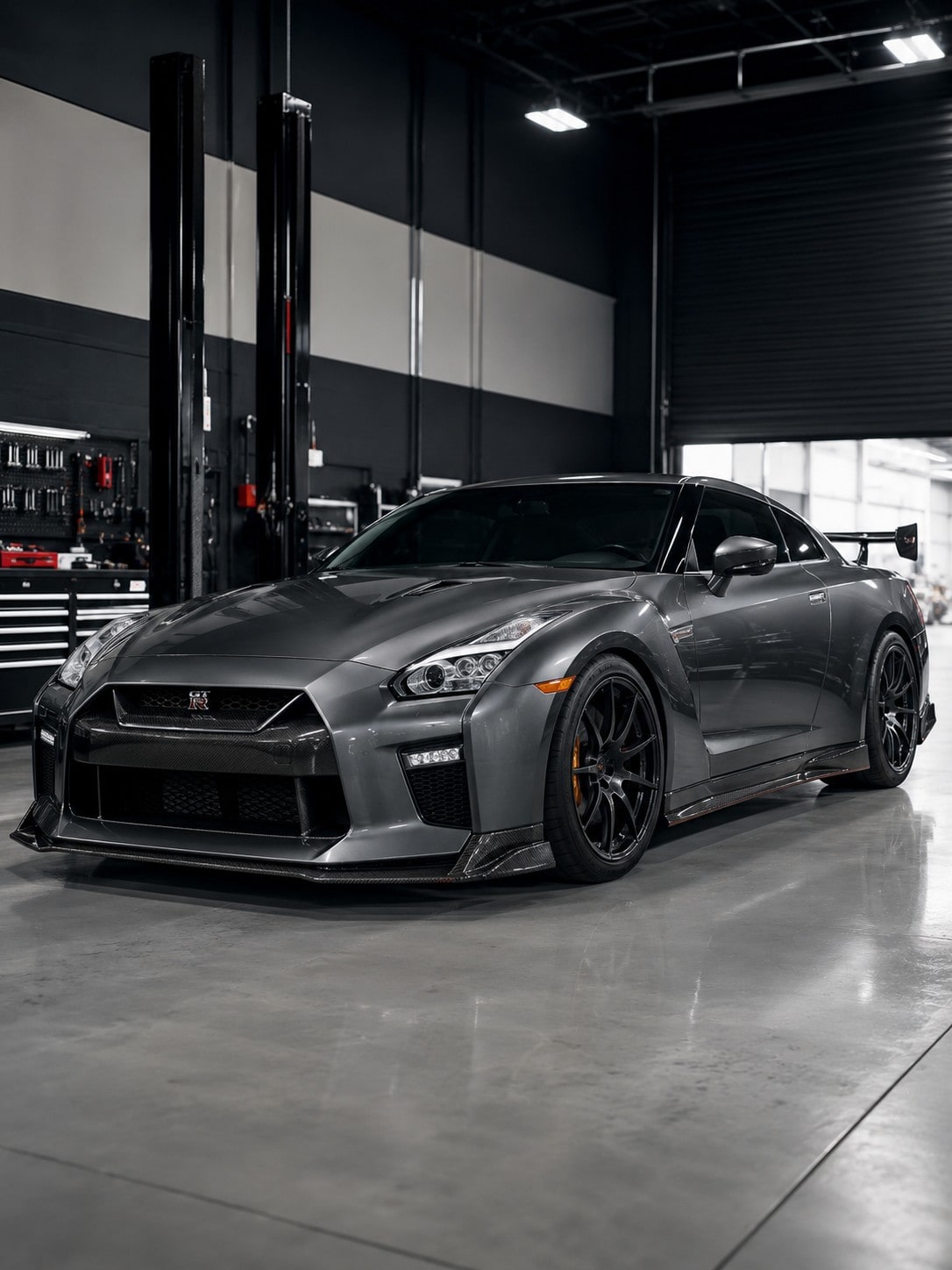 Nissan GT-R R35 — aero kit installation