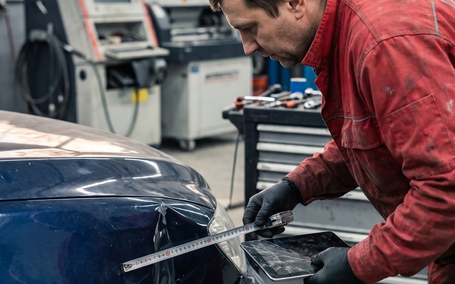 Brabus structural and panel repair after an accident in Dubai