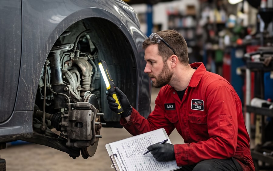 Pre-purchase inspection being carried out on a Brabus in Dubai